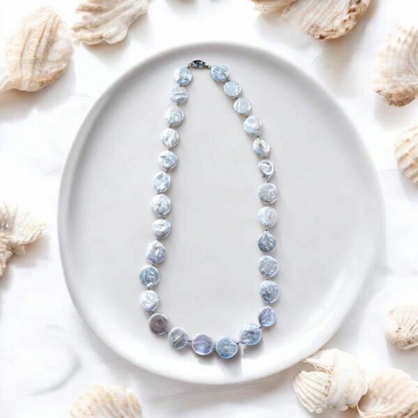 Collier en Perles Baroques Plates de Luxe – Image 8