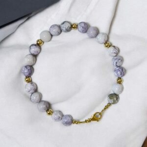 Bracelet en pierre Turquoise violette