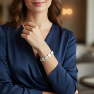 Bracelet en Perles Baroques Plates