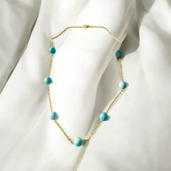 Collier en Pierre Larimar – Image 4