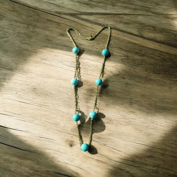 Collier en Pierre Larimar – Image 3