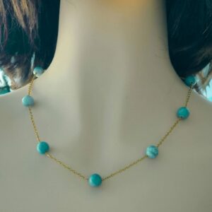 Collier en Pierre Larimar