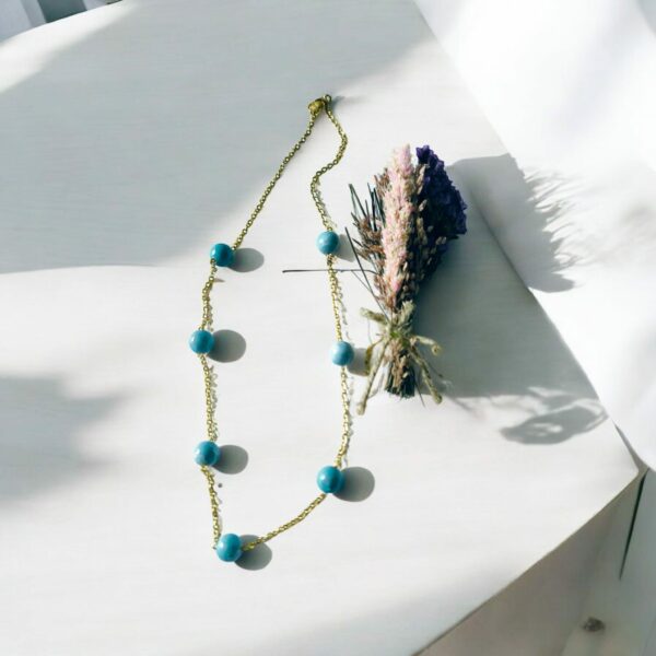 Collier en Pierre Larimar – Image 4