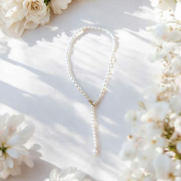 Collier ras du cou en perles d'eau douce – Image 2