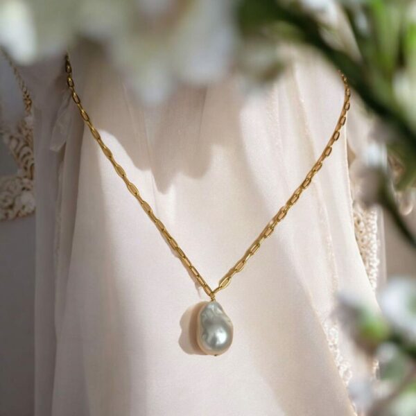 Collier Pendentif Perle Baroque – Image 2