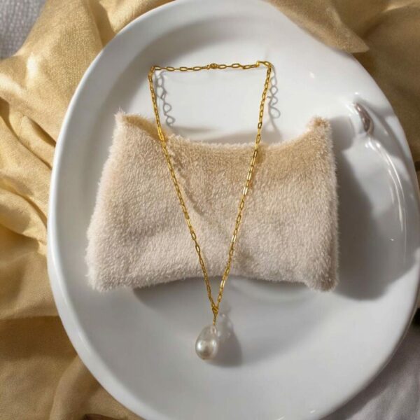 Collier Pendentif Perle Baroque – Image 3