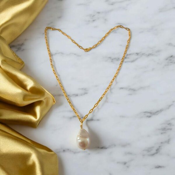 Collier Pendentif Perle Baroque – Image 5