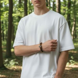 Bracelet “Loup du Tigre” – Pierre Naturelle Œil de Tigre