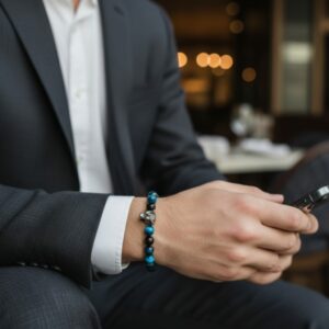 Bracelet Homme – Protection Suprême & Tête de Loup en Acier 316L